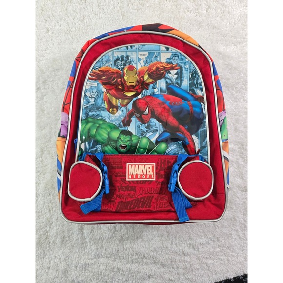 Marvel Heroes Other - Marvel Heroes Backpack Red Spider-Man Iron Man Hulk Comic Book School Bag